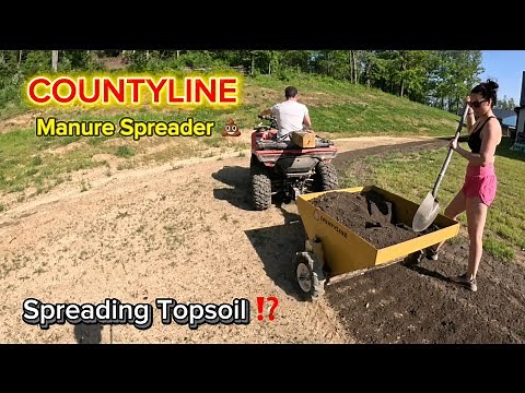 COUNTY-LINE Mini Manure spreader Used for Topsoil -will it work?