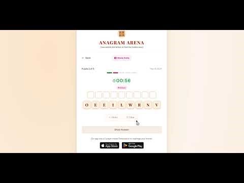 Anagram Arena Gameplay