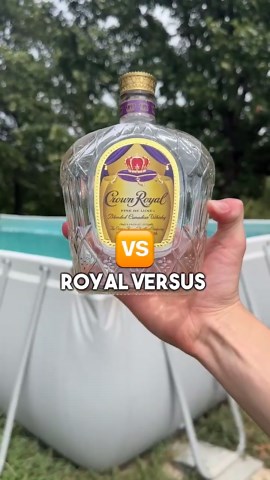 Trying To Break A Crown Royal Bottle