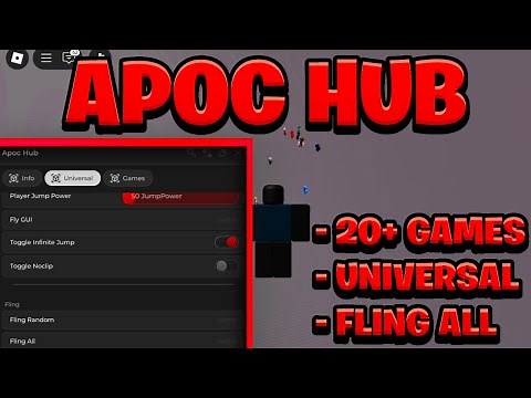 [NEW & UPDATED] Universal Apoc Hub FE Script Pastebin - (ROBLOX) *Fling All* 20+ Games