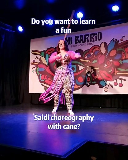 Learn a fun cane dance choreography with me! #bellydance #orientaldance
