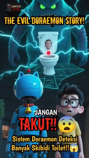 JANGAN TAKUT😨 Sistem Doraemon Deteksi Banyak Skibidi Toilet! THE EVIL DORAEMON STORY! #skibiditoilet