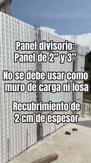 Panel estructural vs panel divisorio 😁👍 #Panel #estructural #divisorios #diferencias #tips