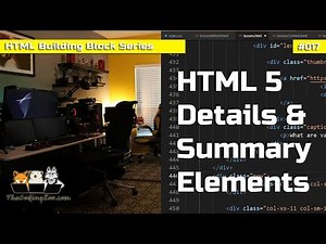 HTML 5 Summary and Details Elements - HTML Building Blocks Lesson 17