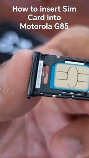 How to insert Sim Card into Motorola G85 5G Android Phone!
