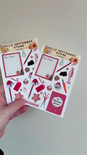 Christmas junk drawer stickers #helloseptember #cutestickers #scrappack #christmas