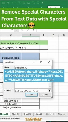 Remove Special Characters in Excel Using LAMBDA Function!