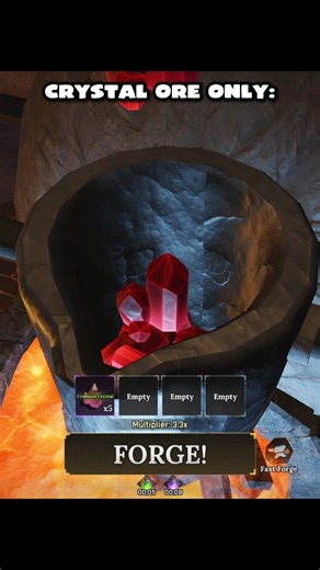 The Forge Roblox on Instagram: "Using Crystal Ore Only in The Forge!⚒️ #theforge #roblox"