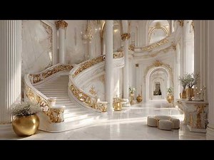 A Royal Escape | White & Gold Palaces of Tranquility (4K)