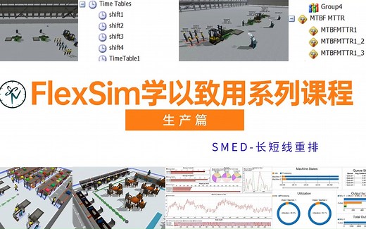 FlexSim学以致用系列课程——精益生产之长短线重排
