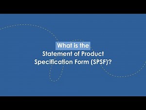Pest Management Regulatory Agency Statement of Product Specification Form