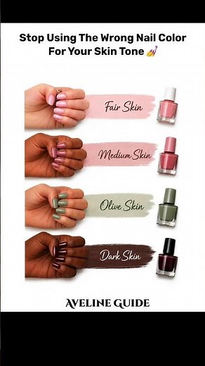 How to Choose the Perfect Nail Polish Shade for Your Skin Tone 💅✨ #NailPolish #NailColors #SkinTone