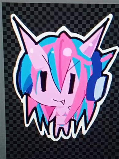 custom psycho chan cursor😋 I forgot to show it😅 #art #fyp #foryou #speedcore #psychochan