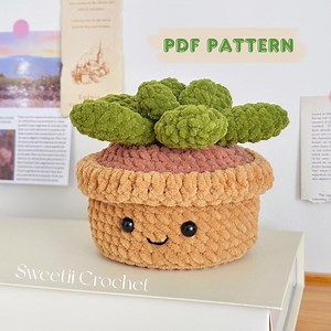 Cute Succulent Crochet Pattern, Amigurumi Plant Pattern, Crochet Home Decor, Digital PDF Pattern, Cute Crochet Plants - Etsy