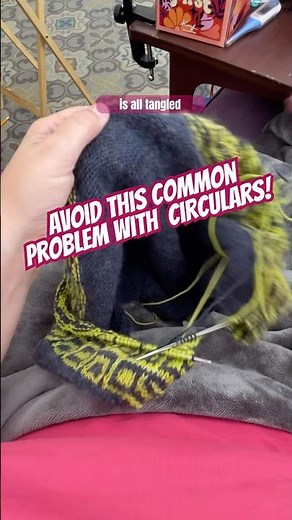 Do This to Make Knitting with Circular Needles Easier! 🧶