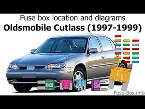 Fuse box location and diagrams: Oldsmobile Cutlass (1997-1999)