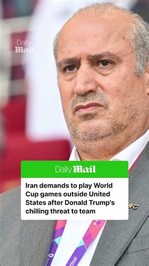 Iran in talks with FIFA about playing World Cup games outside US