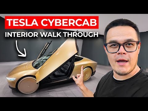 Tesla Cybercab: Interior Walk Through