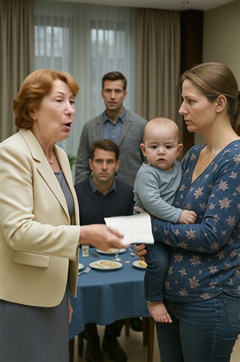 😱😮 Die Schwiegermutter schwenkte einen Umschlag mit dem DNA-Test wie eine Trophäe. Und ich saß ihr gegenüber und lächelte einfach, wissend, dass diesmal nicht meine Illusion, sondern ihre zusammenbrechen würde. Dieser Tag sollte ein Fest sein — unser Familienessen, unser Jahrestag. Gäste, Lachen, Champagner… bis die Schwiegermutter den weißen Umschlag herausnahm. Sofort wurde der Raum kalt. — Na, Lucas, öffne ihn — sagte sie mit diesem mitleidigen Lächeln, das immer Gift ausstrahlte. — Es ist 