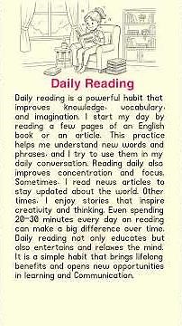 Daily Reading in English | Improve Vocabulary & Fluency for Beginners #speakingeveryday #english