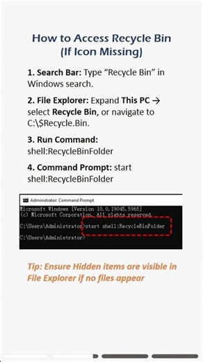 Recycle Bin Missing on Windows 11? Restore It Fast! #recyclebin #miss
