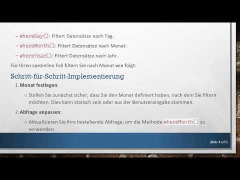 Wie man in Laravel einfach nach Monat aus einem Datum sucht