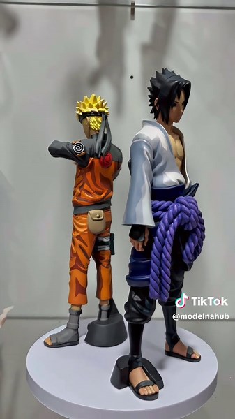 naruto vs sasuke 🐸🐍 #naruto #sasuke #model #figure
