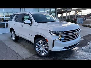 White 2022 Chevrolet Tahoe High Country Review - Wolfe Calgary