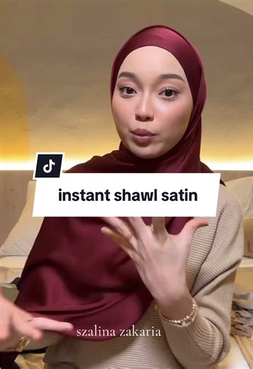 AIRA INSTANT SHAWL SATIN ATTACH INNER TALI - FLOWY VIRAL #instantshawl #shawltutorial #instantshawlviral #instantshawlsatin
