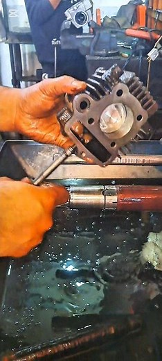Motorcycle Piston Rebuilding | Complete Engine Repair Process | Lathe Machine Work#hitt #workshop