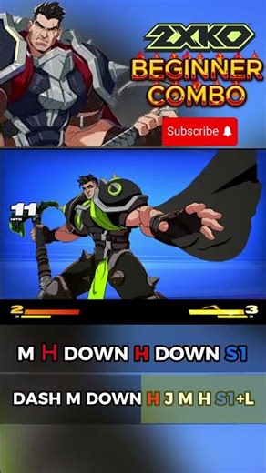 DARIUS 2XKO BEGINNER COMBO #combos #darius #2xko