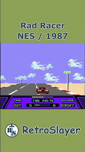 Rad Racer Gameplay NES