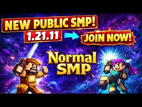 🚀 NEW PUBLIC SMP 1.21.11 | Join Now! (IP in Description)