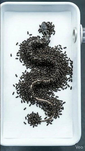 Beetle Colony Cleaning Process on Snake | Lab Experiment