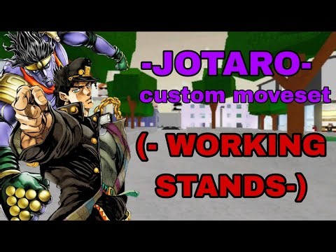 JOTARO custon moveset ( skill builder jjs ) / jujutsu shenanigans (working stands)