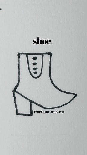 Shoe Drawing Tutorial  #shoedrawing #easydrawing #arttutorial #howtodraw #sketchstepbystep | Mimi's Art Academy | Facebook