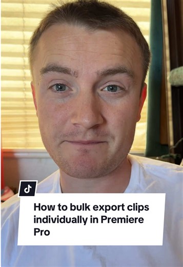 Here is my workflow for doing this. 1 - Open the project you want to export clips from 2 - Create a new bin in the project window - I’m calling mine “Cut Clips” 3 - highlight all of the clips you want to export in your timeline 4 - Drag and drop these into your new bin. 5 - Open the new bin, highlight all the clips you want to export. 6 - Switch to Export Tab and select location, and export preset. 7 - select range as in/out 8 - click send to media encoder 9 - check all your settings are correct