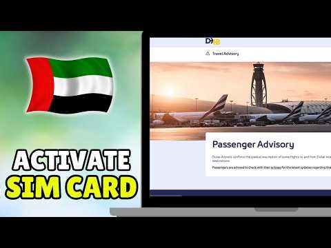 How To Buy & Activate Sim Card In Dubai Airport (2026) - Dubai Airport Sim Card Activation Tutorial