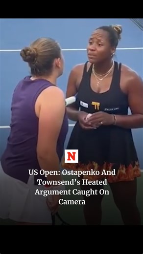 Jelena Ostapenko and Taylor Townsend were caught in a heated exchange after the latter defeated the Latvian tennis player 7-5, 6-1 in the second round of the US Open. | Newsweek