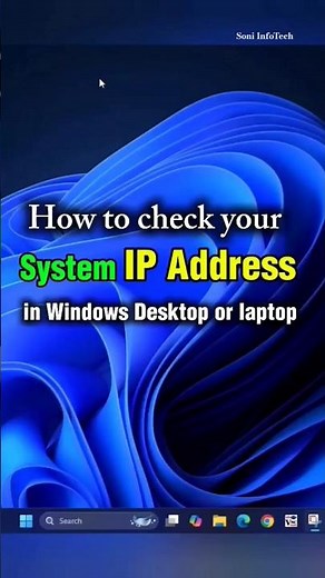 Check Your IP Address on Windows🌐 #networking #internet #shorts