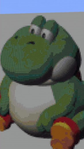 Fat Yoshi Pixel Art Tutorial | Minecraft