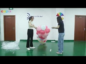 How to use a balloon drop net