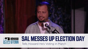 Howard called Sal into the studio in 2008 to find out who he was voting for the next day in the presidential election. The only problem? It was March. Catch the full segment today on Sternthology —> siriusxm.us/Sternthology | The Howard Stern Show