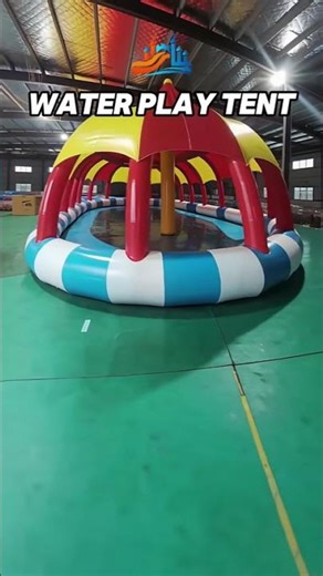 Direct factory inflatable shaded pool – cool splash zone with built-in sunshade