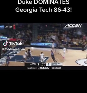 DUKE WINS!!! Final score of 86-43! Flip - 18 pts & 7 rebs Roach - 12 pts & 5 rebs Mitchell - 11 pts, 6 rebs & 4 asts Young - 10 pts Grandison - 10 pts #fyp #foryou #foryoupage #basketball #dukebasketball #duke #dukembb (via ACCDN)