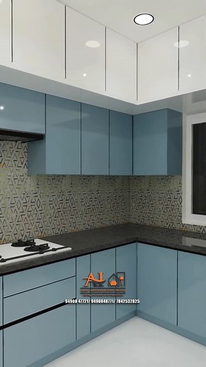 102K views · 745 reactions | Elegant 3D kitchen interior design | Modular kitchen design . #kitchen #kitchendesign #kitchenrenovation #interiordesign #realestate | Aarav Interiors Pvt. Ltd. | Facebook