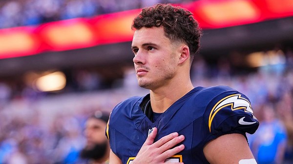 Chargers' Ladd McConkey commends Jim Harbaugh on allowing faith-based practices within locker room