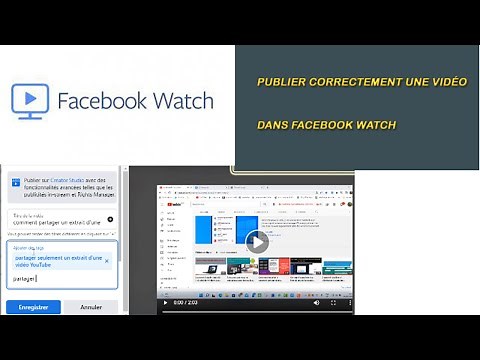 Comment publier correctement une vidéo dans Facebook Watch