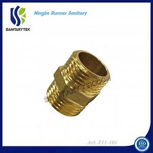 [Hot Item] Brass Double Nipple Male X Male Thread Fitting