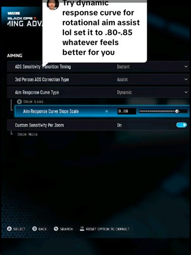 Replying to @ramoaan7 Uhhhhh... I literally feel and see no difference between dynamic .80-.85 and linear .90 #JestersDagger #30PlusGamer #BlackOps7 #smallcreators #AimAssist @Activision Blizzard @Xbox @Call of Duty